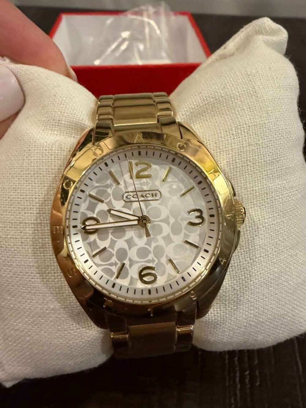 Coach Tristen Gold-Tone Women's Watch 14501779 – Original Box & Extra Links